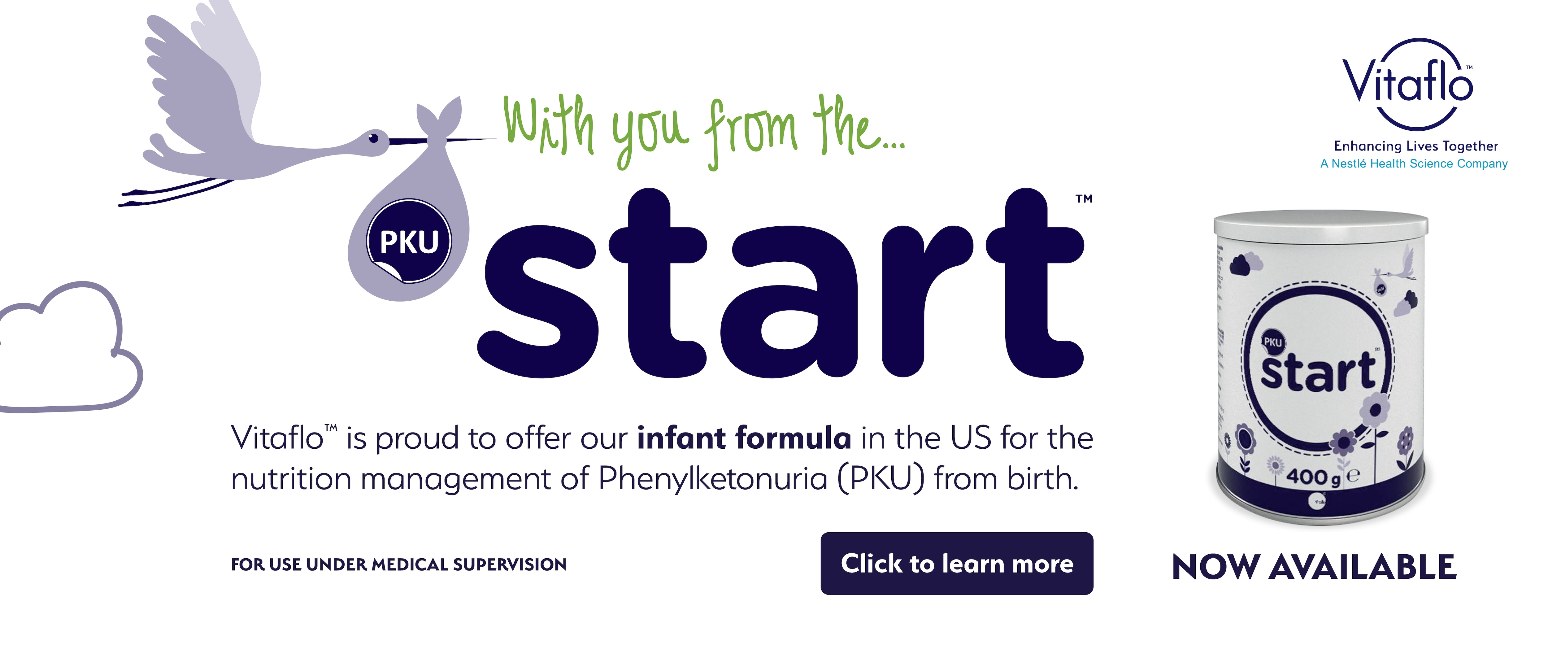 PKU start infant formula is now available